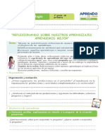 Ficha de Autoaprendizaje Ciencia y Tecnología Sesion Evaluación Sexto Grado PDF