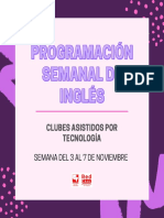 Prog. Inglés 3 Al 7 Nov
