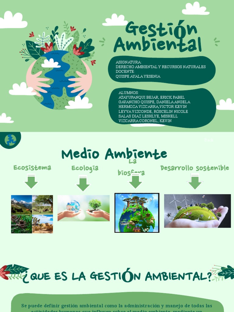 Gestion Ambiental Diapositivas | PDF | Sustentabilidad | Entorno natural