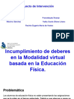 Incumplimiento de Deberes en La Modalidad Virtual Basada en La Educación Física