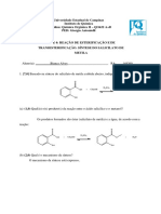 Síntese do salicilato de metila e identificação por espectroscopia IR