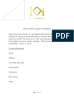 New Client Questionnaire PDF