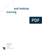 Overland Vehicle Awning Proposal