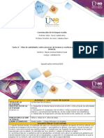 Formato Tarea 4 - Diseñar Un Plan de Actividades Sobre Procesos de Escritura para Niños de Primera Infancia