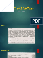 Audit of Liabilities - Homework With Answers