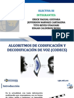 Algoritmos de Codificación y Decodificación de Voz (CODECS)