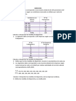 MEDIDAS DE Dispersion