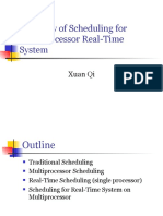 Overview of Scheduling For Multiprocessor Real-Time System: Xuan Qi