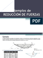 Ejemplos Reducción de Sistema de Fuerzas