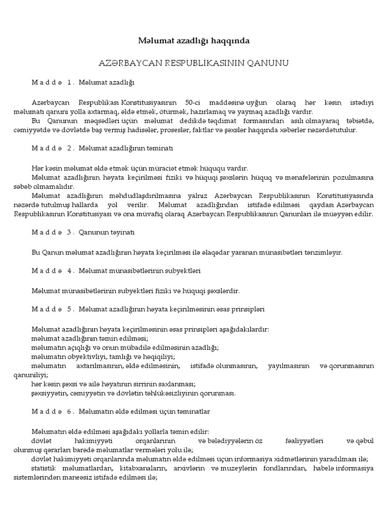 Melumat Azadligi | PDF