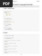 Coding Interview Python Language Essentials