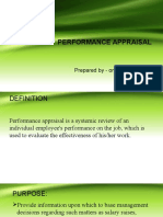 Performance Appraisal: Prepared by - Omprakash Veragi