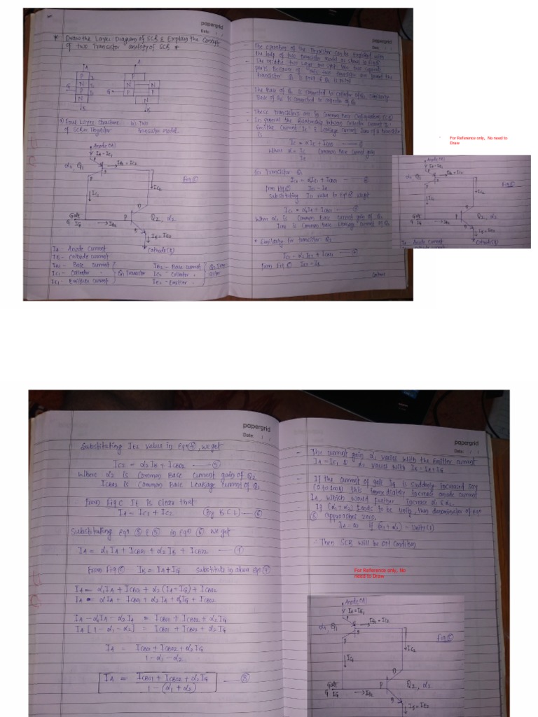 SCR Two Transistor Analogy | PDF