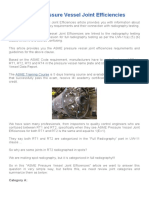 ASME Pressure Vessel Joint