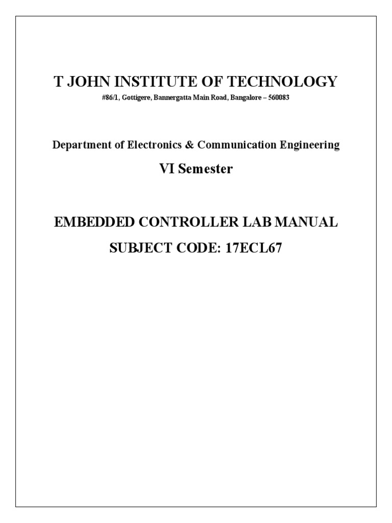 ARM Embedded Controller Manual PDF Digital To Analog Converter