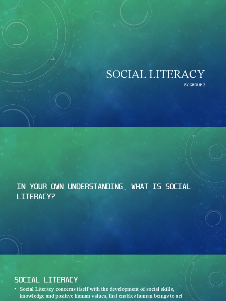 Social Literacy by Group 2 PDF Social Skills Empathy