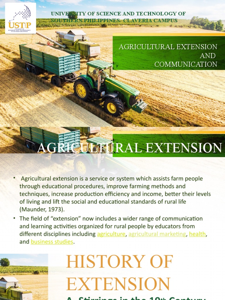 Agricultural Extension PDF