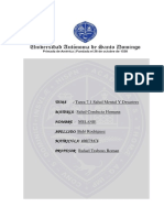 Tarea 7.1 Salud Mental Y Desastres