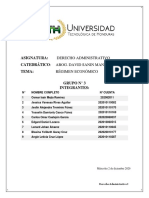 Informe Regimen Economico