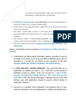 Civil - Chp1 - Doctrine of Limitation