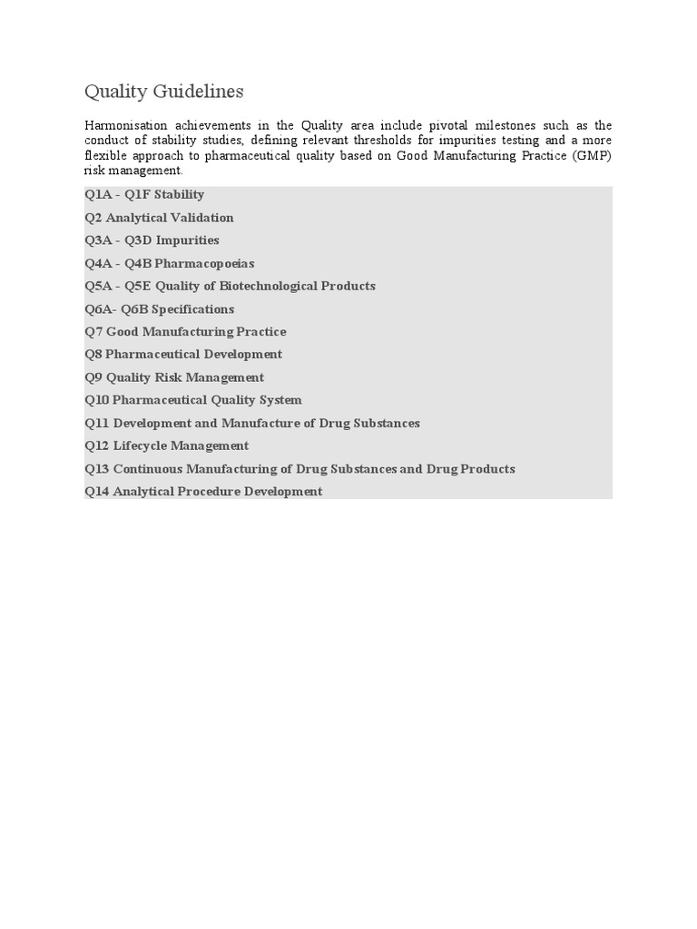 Quality Guidelines | PDF | Pharmacogenomics | Clinical Trial