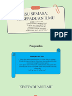 Isu Semasa (Kesepaduan Ilmu)