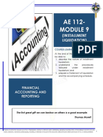 MODULE 9 - Partnership Liquidation (Installment) PDF