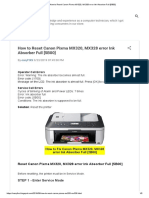 Reset Canon Pixma MX320, MX328 Ink Absorber Full Error 5B00