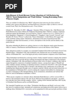 John Ritenour & Heath Ritenour Facing Allegations of Civil Racketeering "RICO," Stock Manipulation and "Ponzi Scheme." Seeking Restraining Order Witnesses Sought.