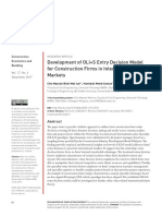 Development of OLIS Entry Decision Model For Const