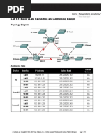 Lab 9.1: Basic VLSM Calculation and Addressing Design: Topology Diagram