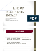 Chapter 4b Sampling of Discrete Time Signals