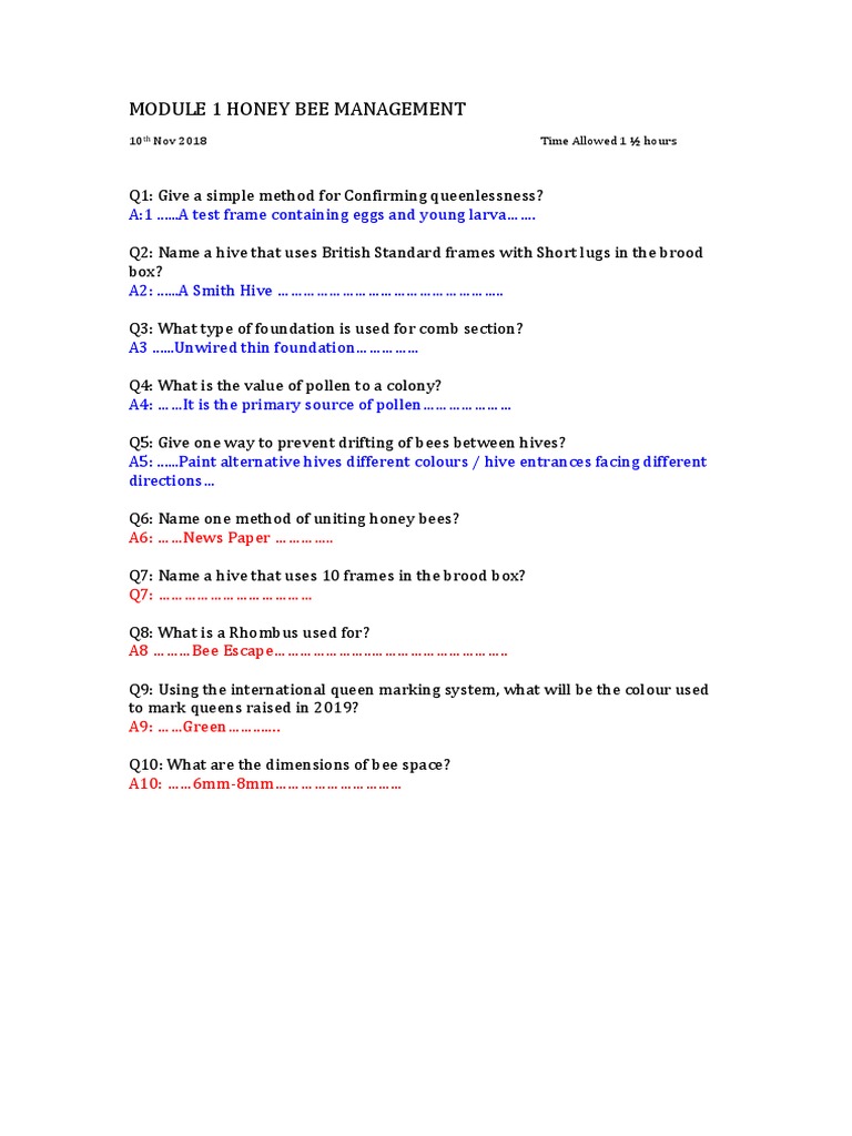 Honey Bee Management Techniques Guide | PDF | Foreign Language Studies ...