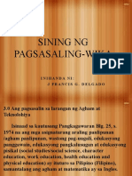 DELGADO - Sining NG Pagsasaling-Wika