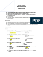 200 Items General Education Pre Board Exam With Answer Key PDF