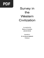 Survey in The Western Civilization