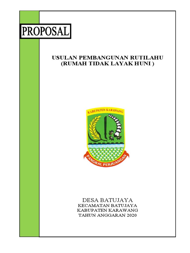 Usulan Pembangunan Rutilahu Batujaya | PDF