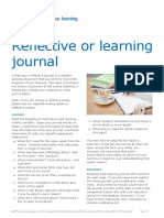 Reflective or Learning Journal: Content
