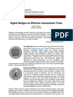 Digital Badges As Effective Assessment Tools