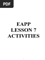 CARL DARWIN CORTES - Lesson 7 Activities