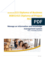 BSB50215 Diploma of Business BSB51415 Diploma of Project Management