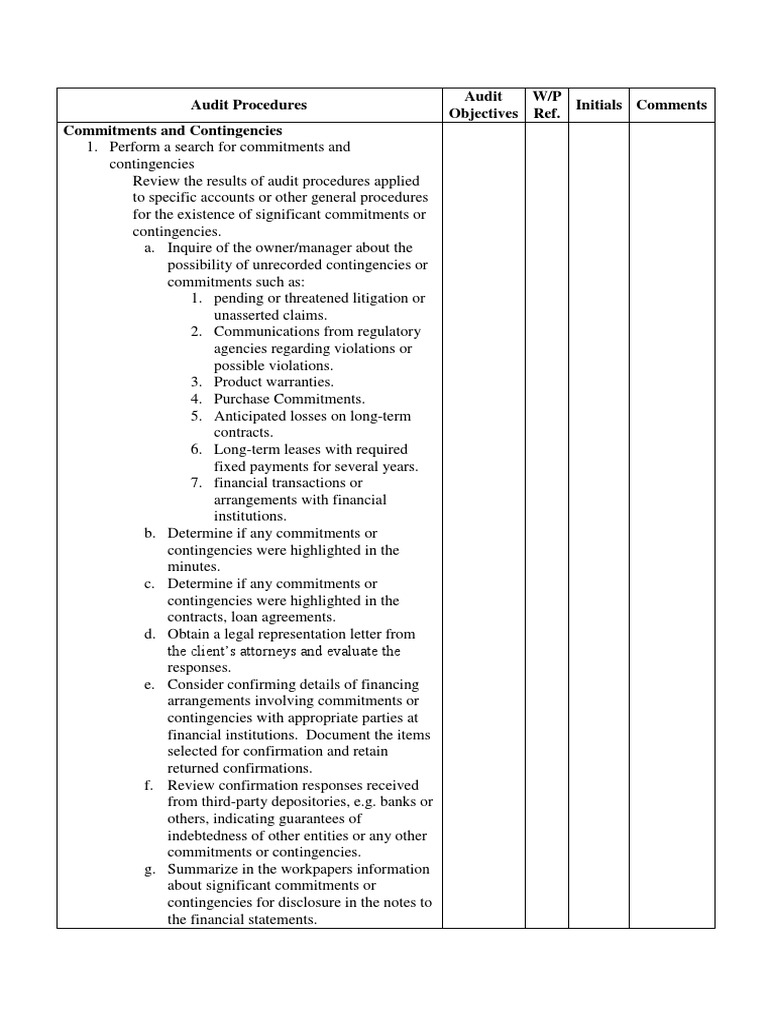 Audit Procedures for Unasserted Claims | PDF | Going Concern | Audit