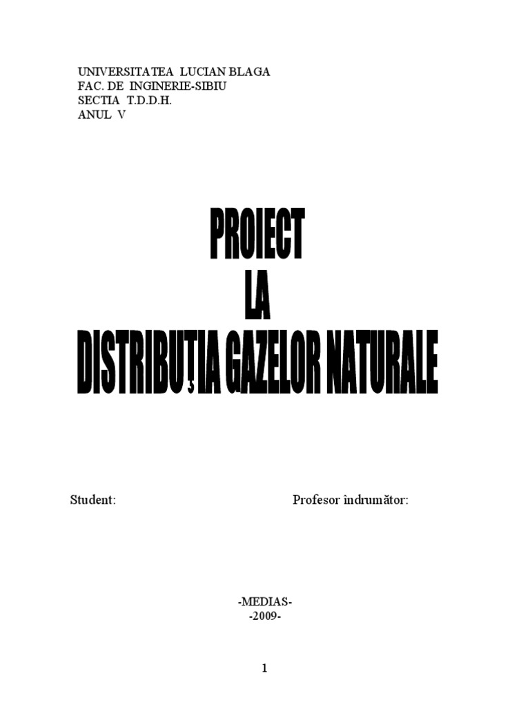 Distributia Gazelor Naturale | PDF