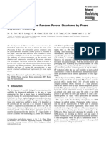 Investigation of 3D Non Random Porous ST