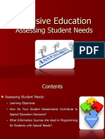 IE - Assessing Student Needs
