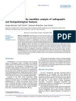 Ameloblastoma of The Mandible: Analysis of Radiographic and Histopathological Features