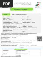 Formulaire de demande de NIF en Algérie | PDF