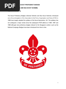 Scout Proficiency Badge Scheme PDF