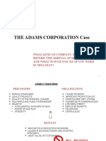 The Adams Corporation Case