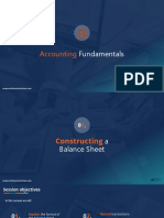 Constructing a Balance Sheet